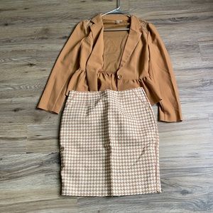 Blazer (m) & skirt large